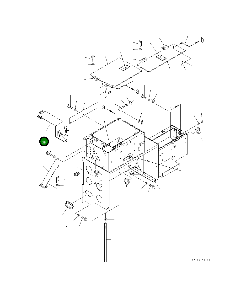 Крышка 8296-54-1140  Komatsu