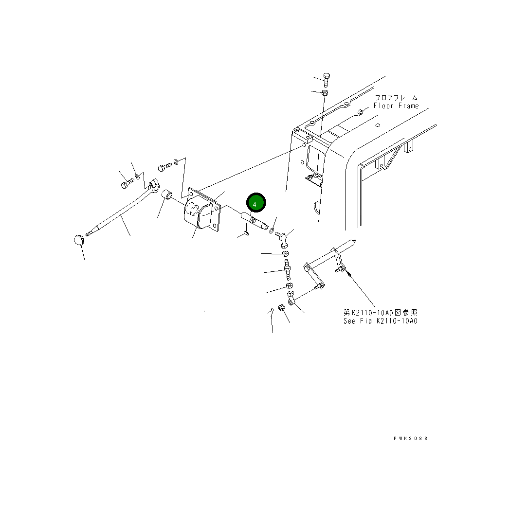 Рычаг 17A-43-25261 Komatsu