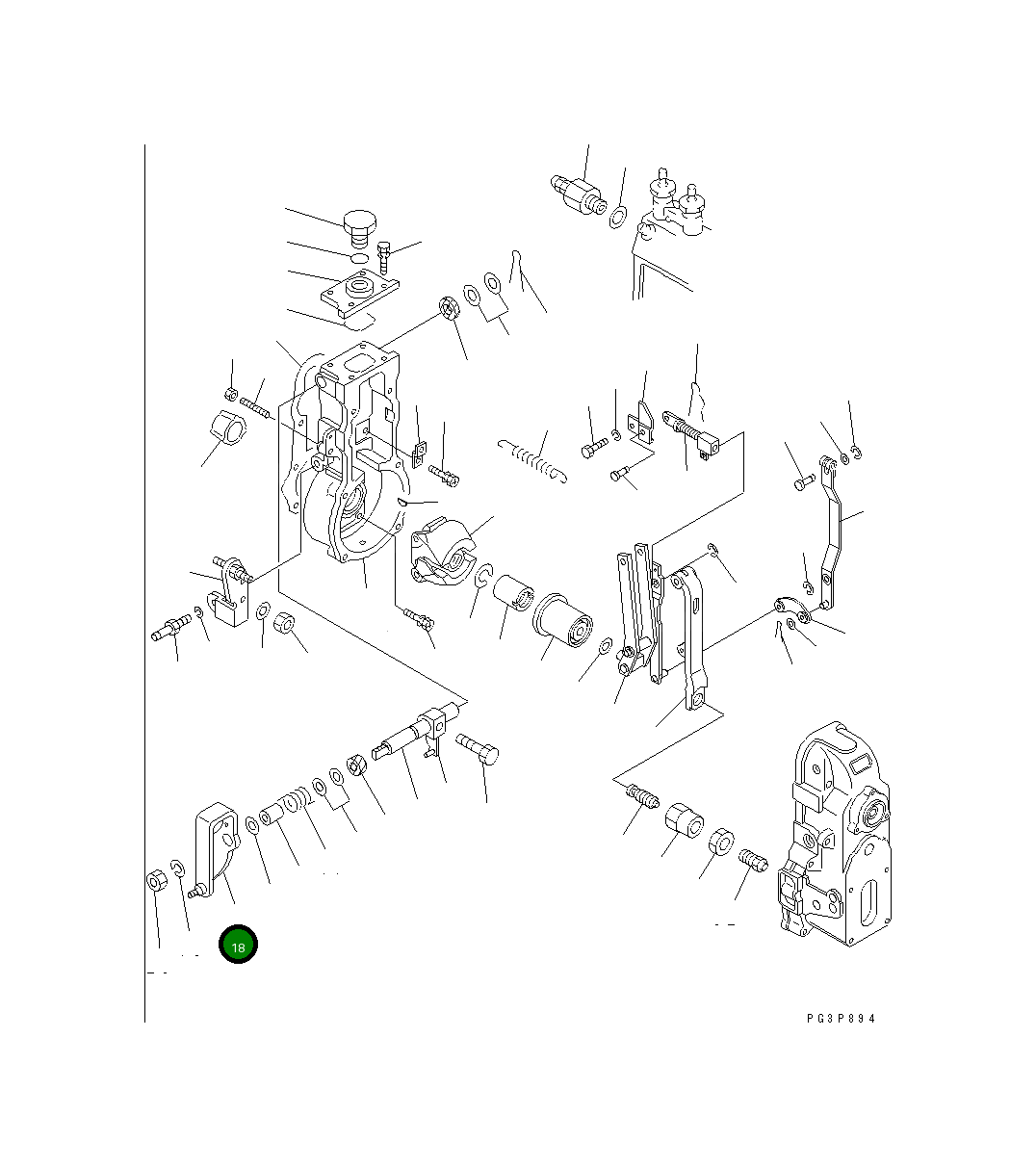 Рычаг DK154382-0720 Komatsu