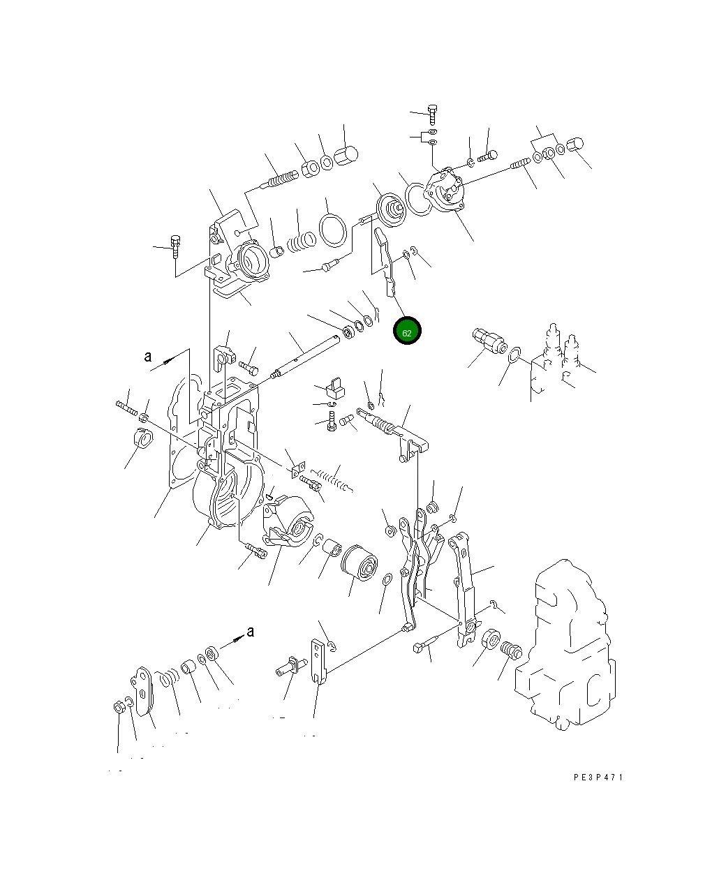 Рычаг DK154412-4622 Komatsu