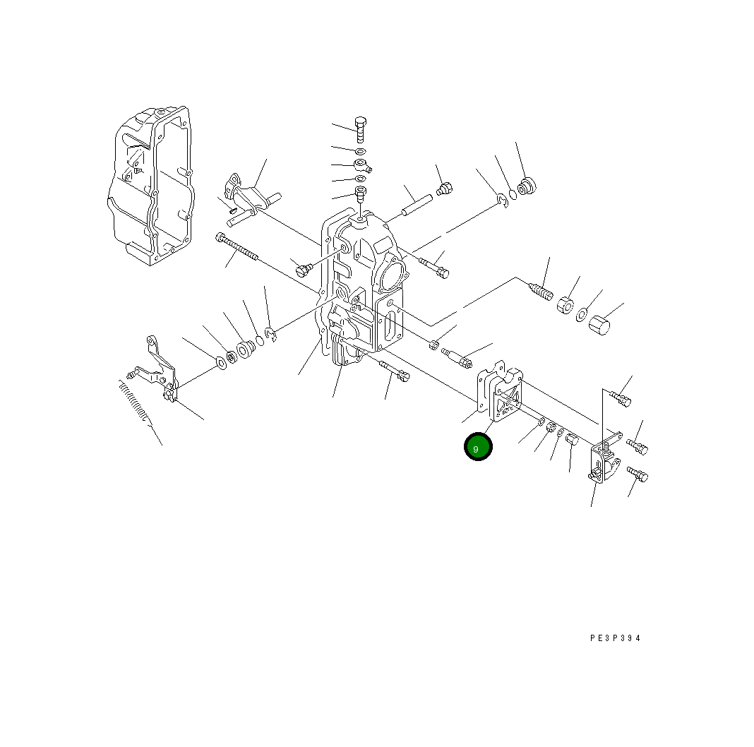 Крышка DK154064-3600 Komatsu