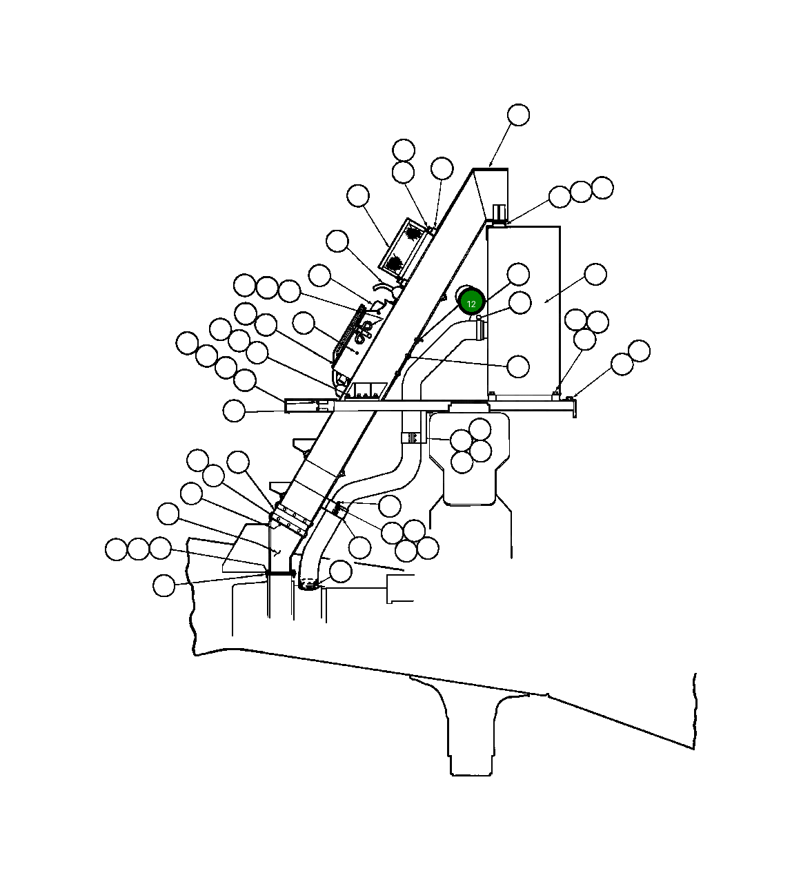 Крышка TY3398 Komatsu
