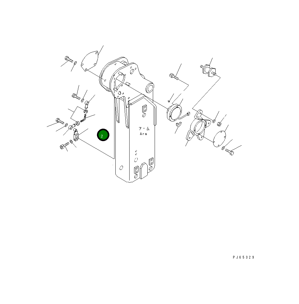 Рычаг 20C-970-3410  Komatsu