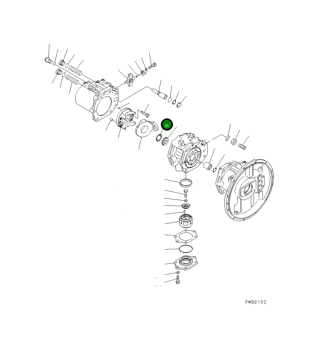 Подшипник 708-2H-21860 Komatsu