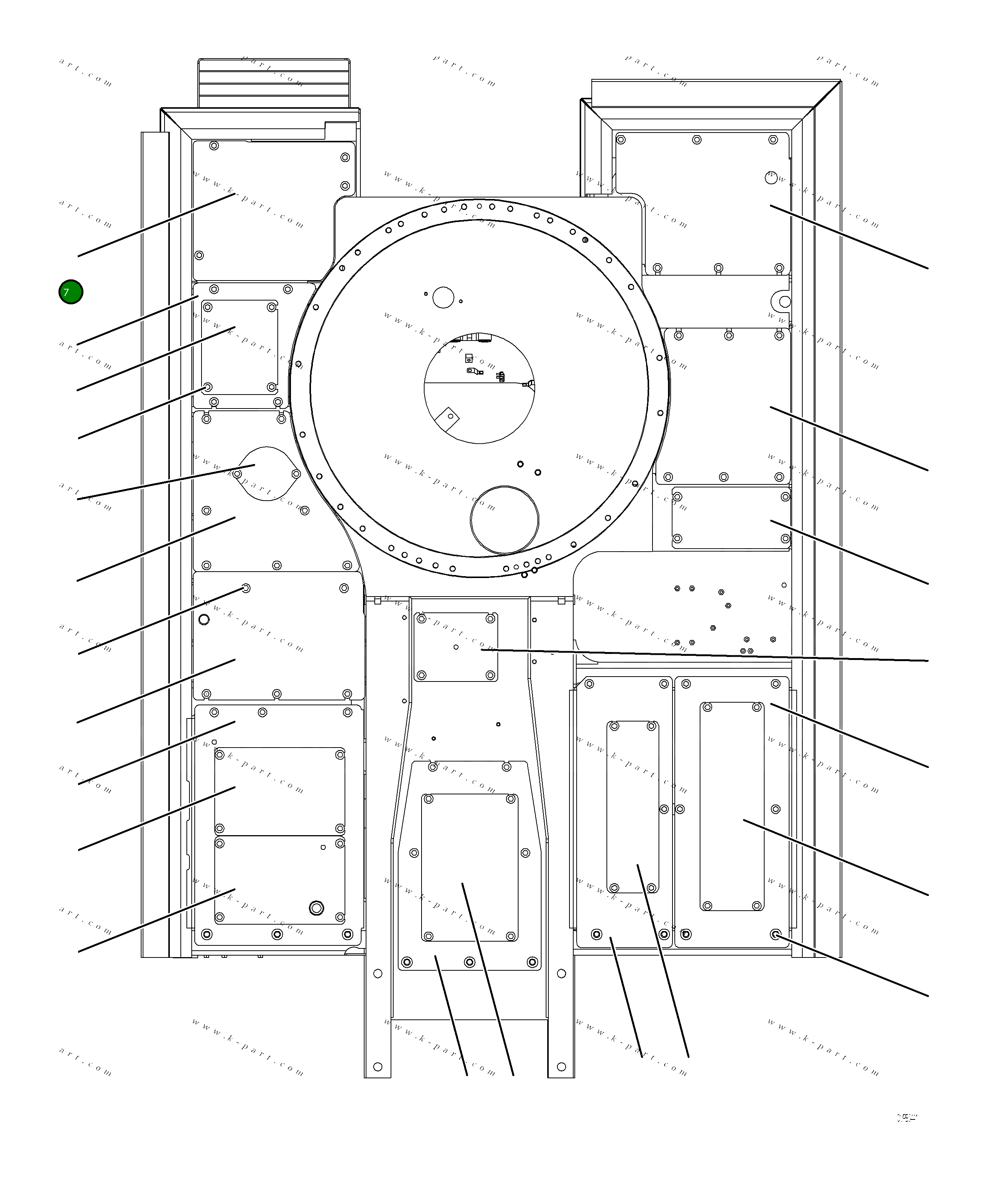 Крышка 2A6-54-A1210 Komatsu