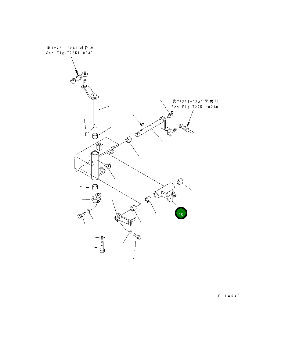 Рычаг 156-76-36150  Komatsu