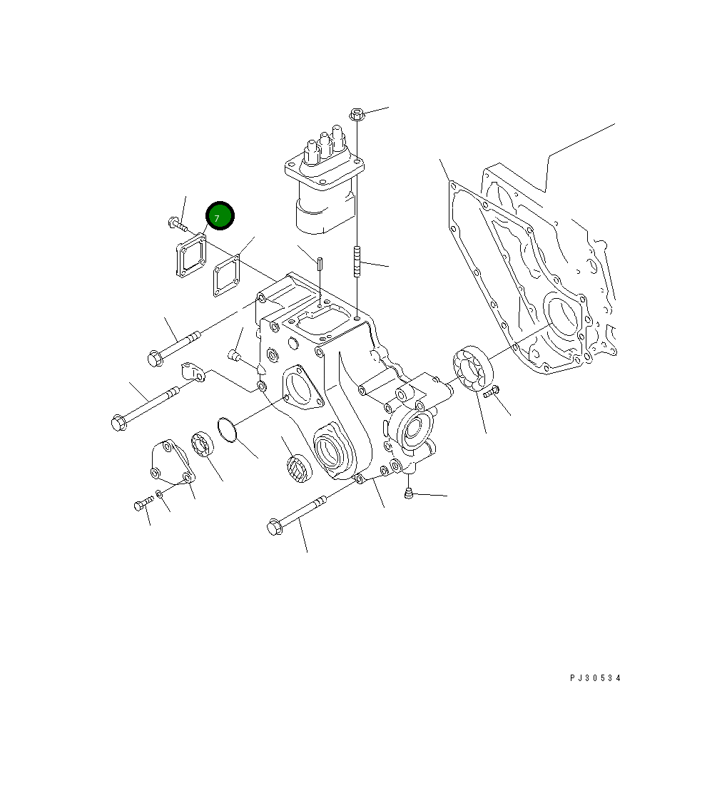 Крышка YM121450-01550 Komatsu