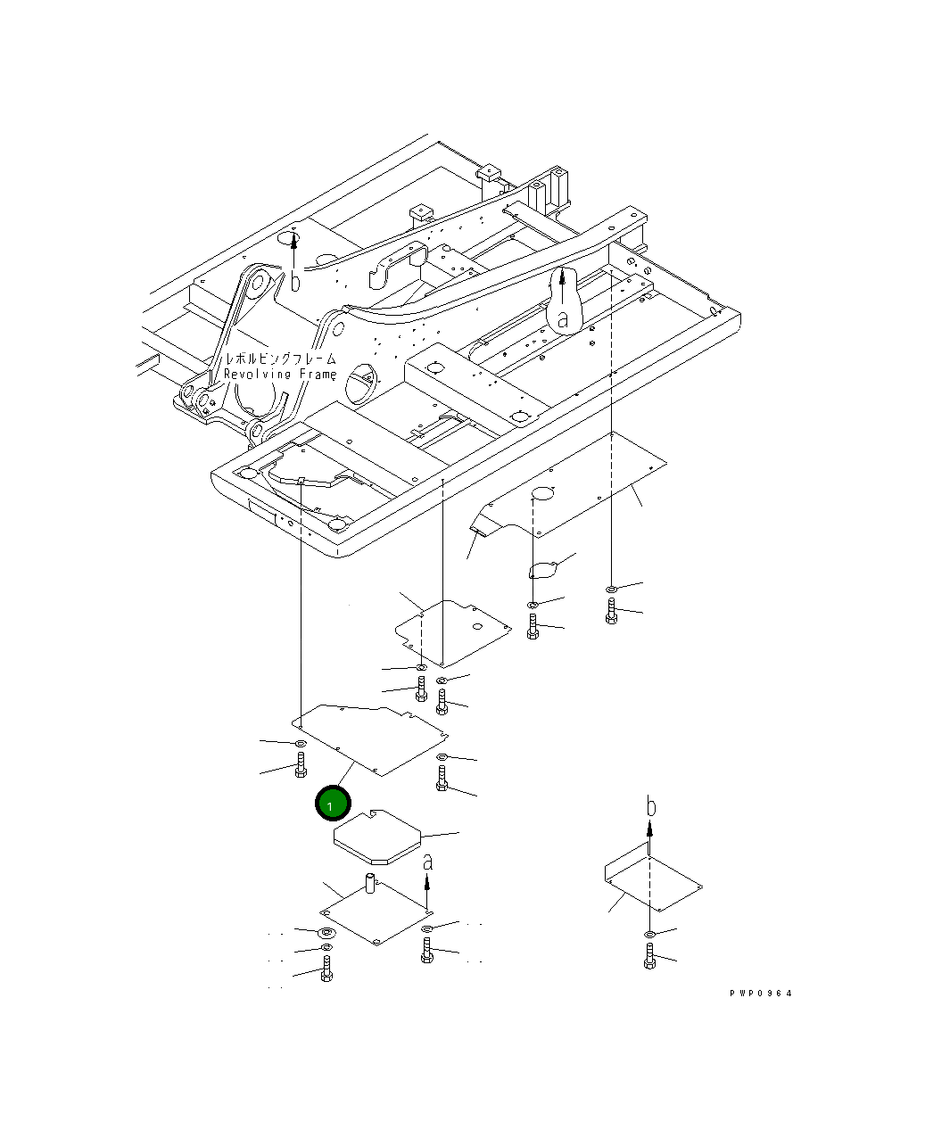 Крышка 21P-54-K3441 Komatsu