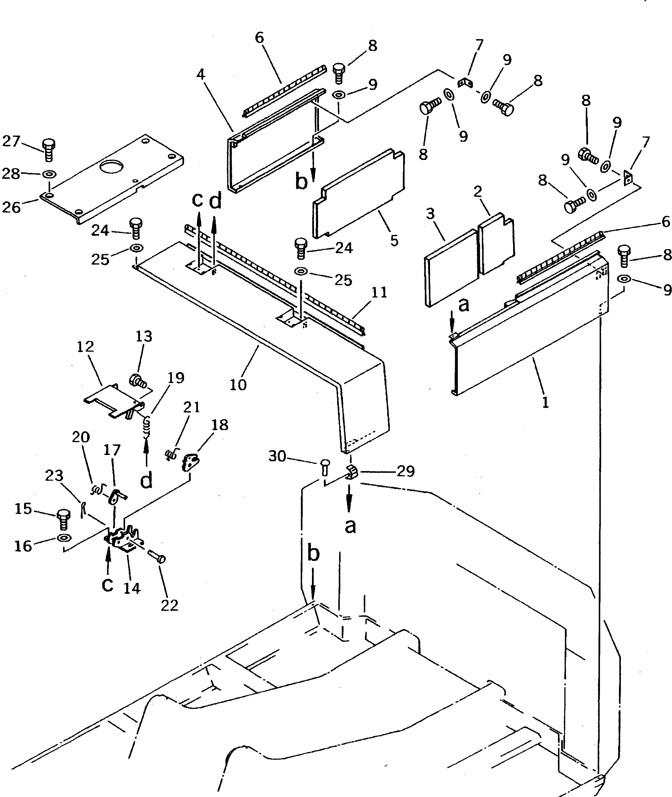 Крышка 20D-54-41321 Komatsu