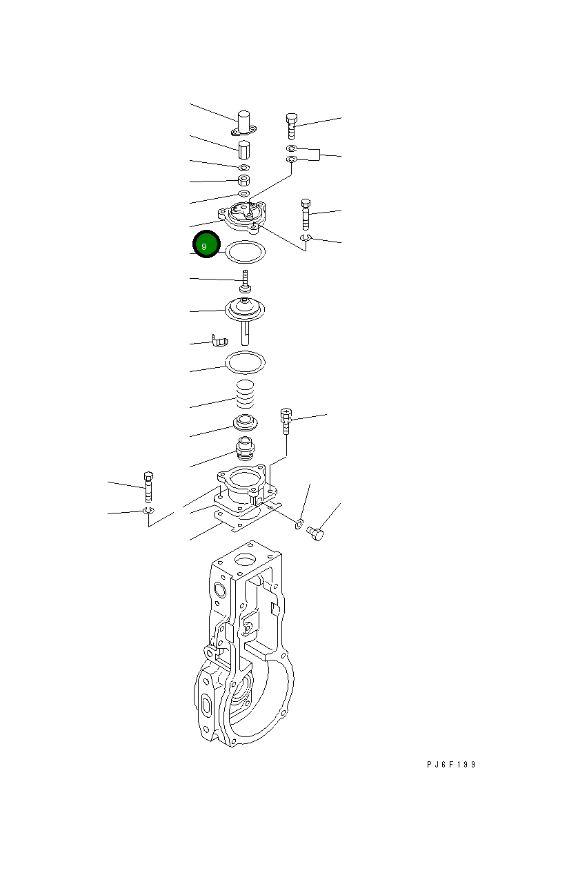 Крышка DK154404-5600 Komatsu