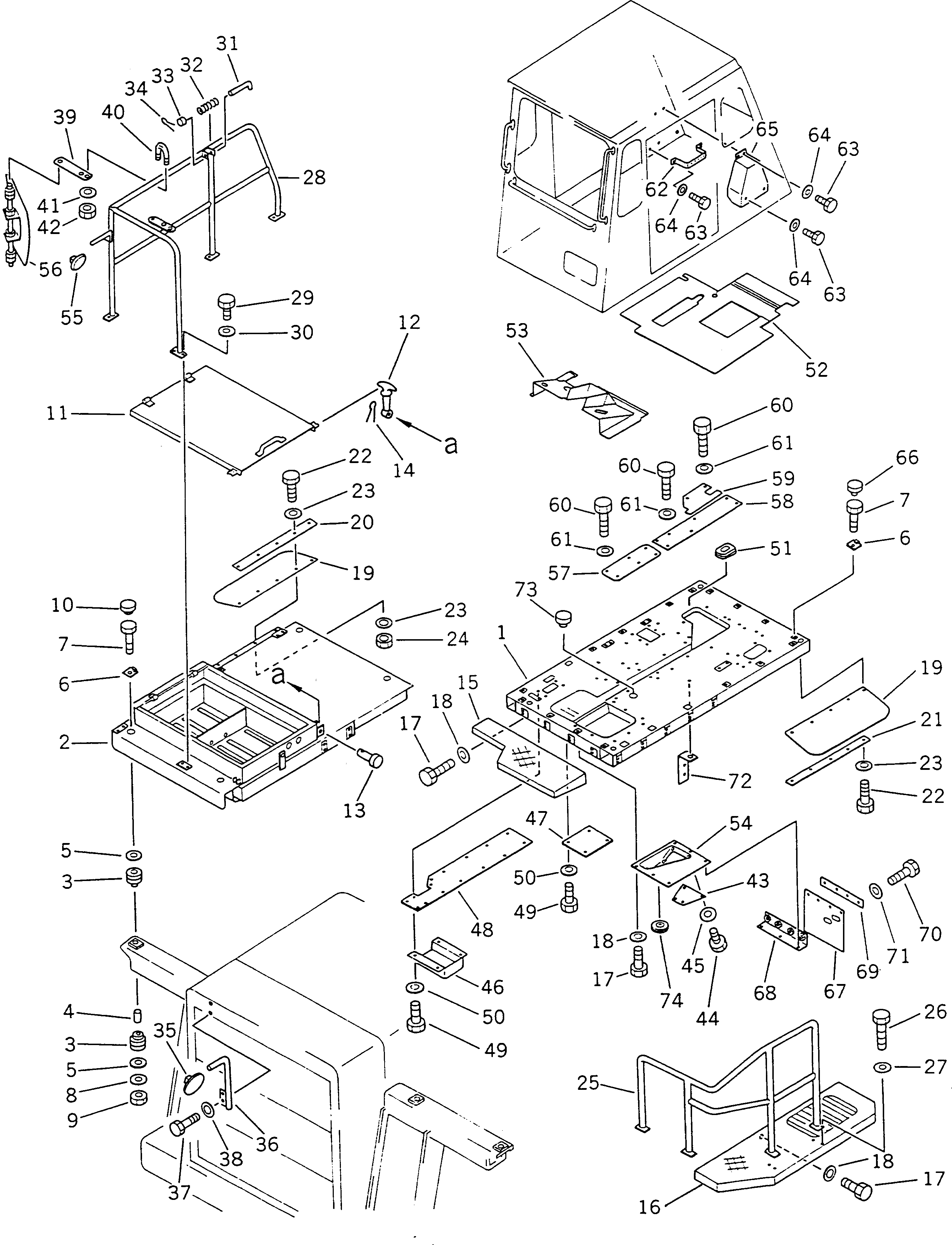Крышка 566-54-41373  Komatsu