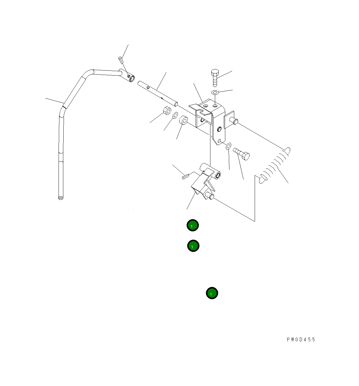 Рычаг 421-43-31223 Komatsu