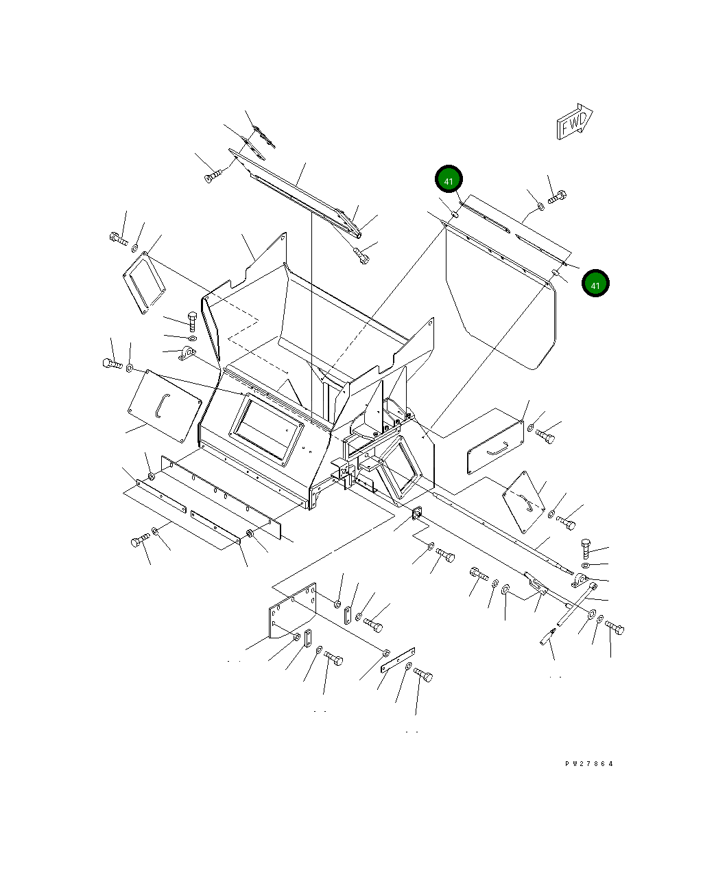 Крышка 8295-70-2450  Komatsu
