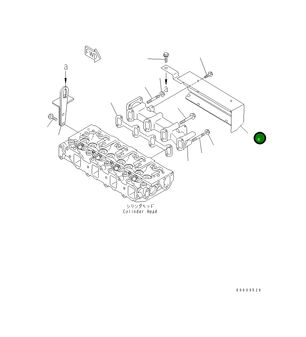 Крышка YM129612-13402  Komatsu