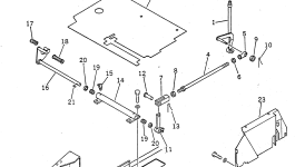 Кронштейн 22X-43-13340 Komatsu