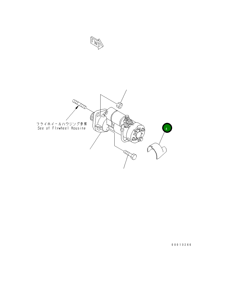 Крышка YM129012-77920 Komatsu