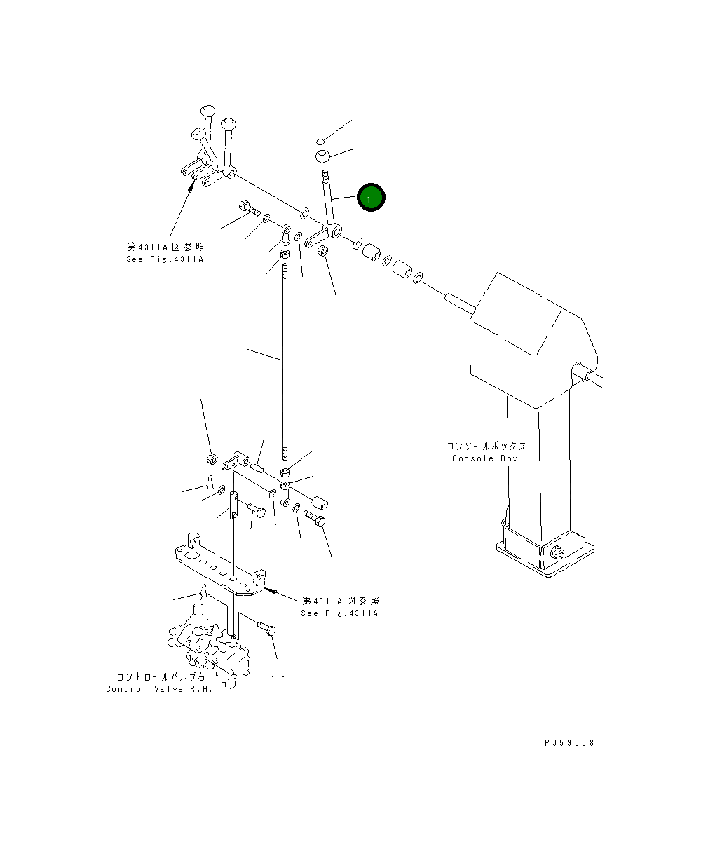 Рычаг 23E-43-18880 Komatsu