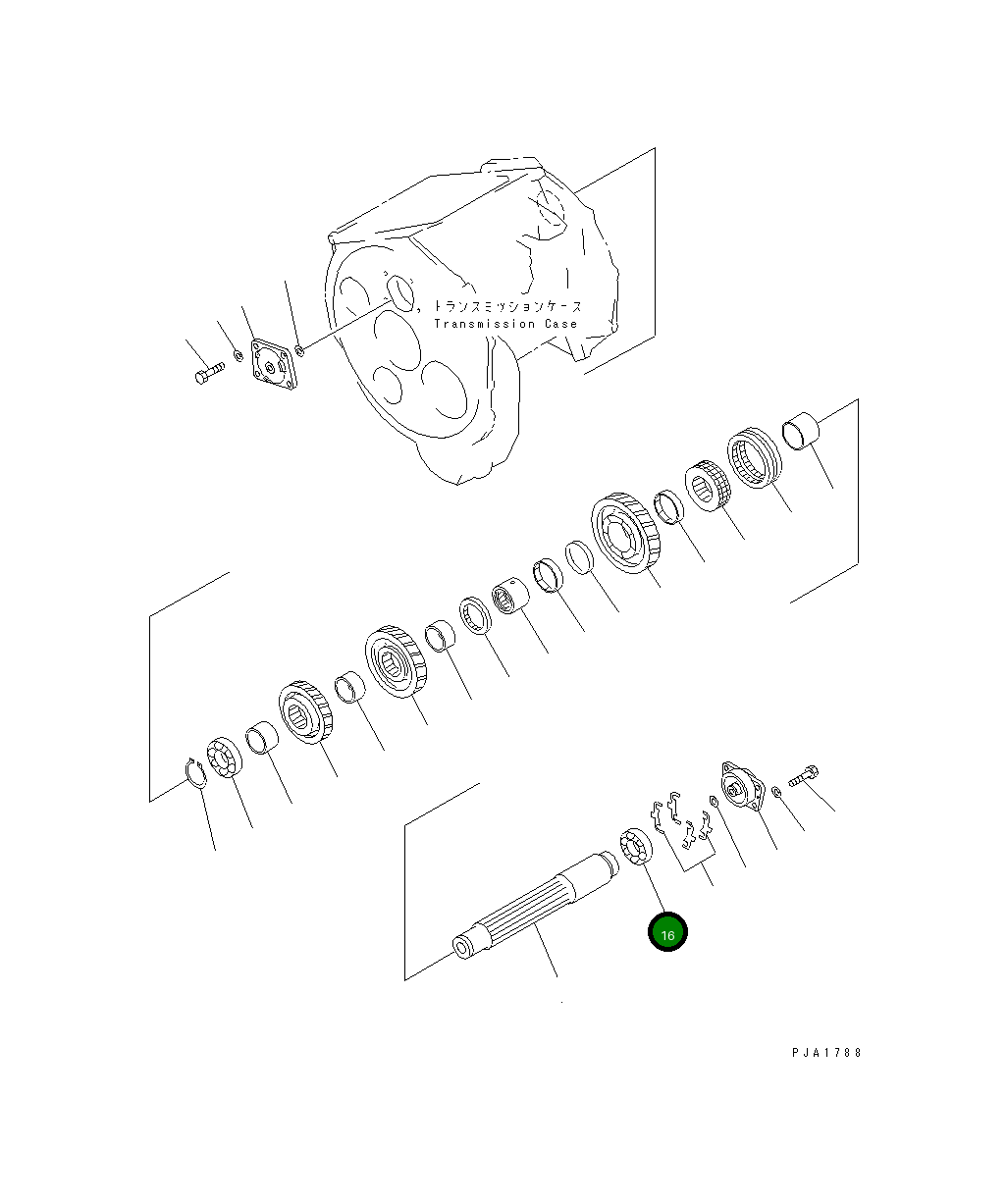 Подшипник 14X-14-19151 Komatsu