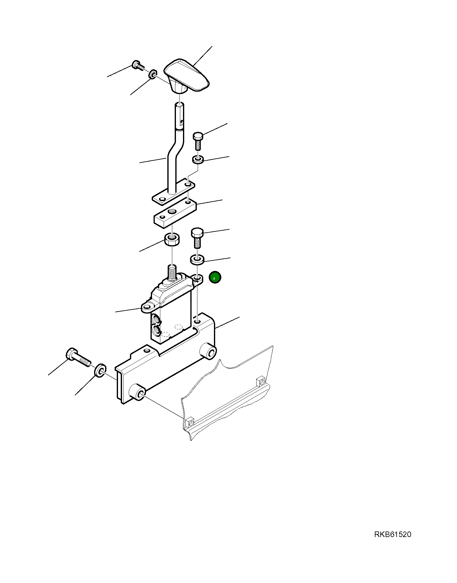 Рычаг 21W-43-R1141  Komatsu