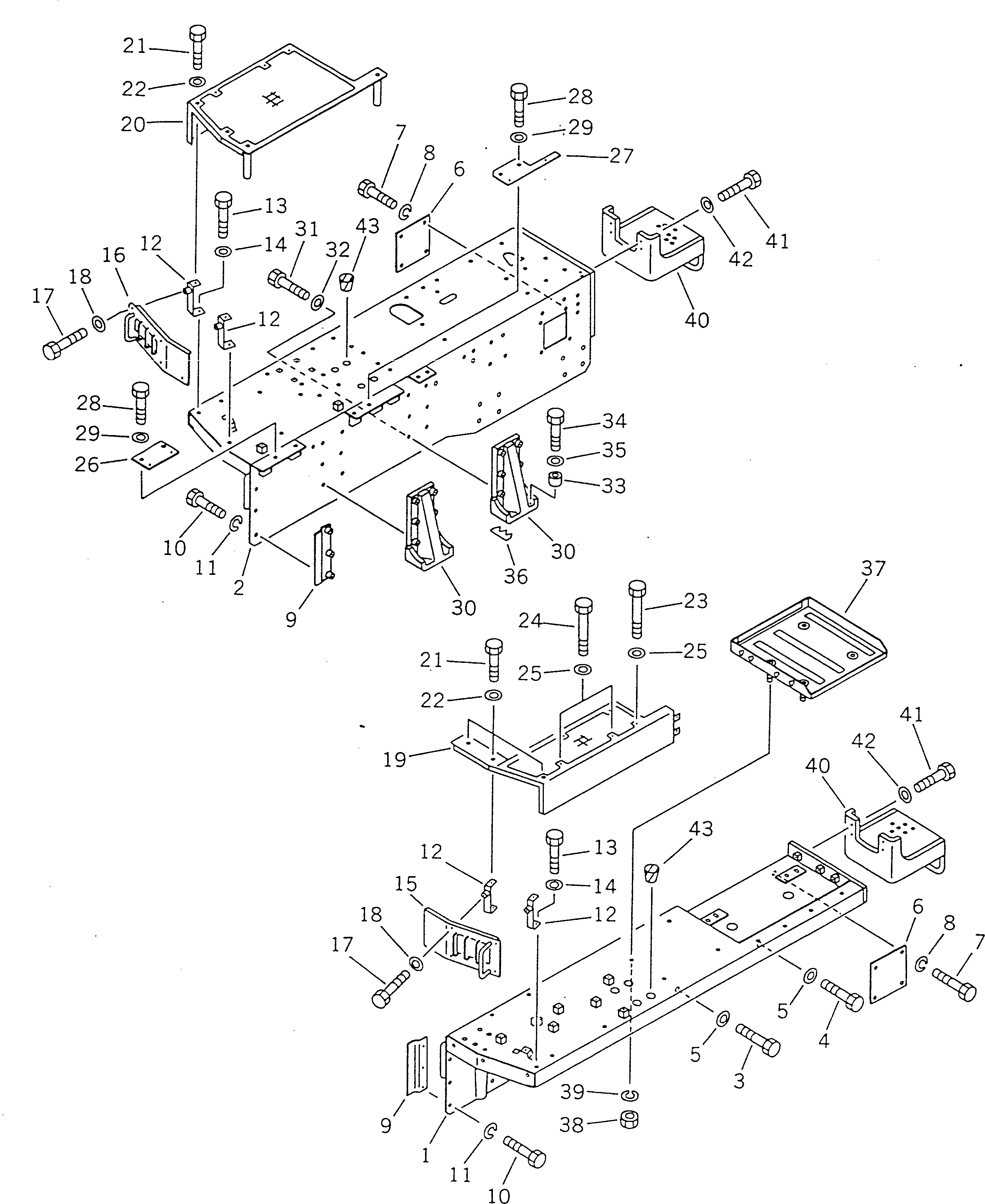 Крышка 195-54-42280 Komatsu