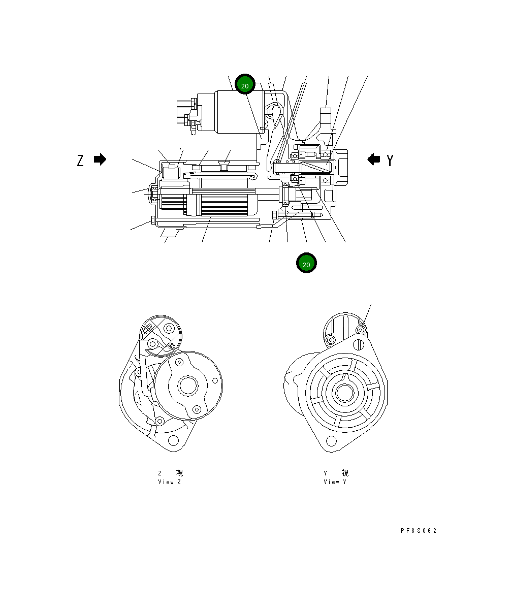 Крышка YMX21306910 Komatsu