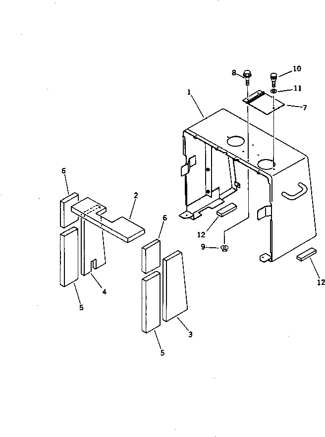 Крышка 418-Z97-1731  Komatsu