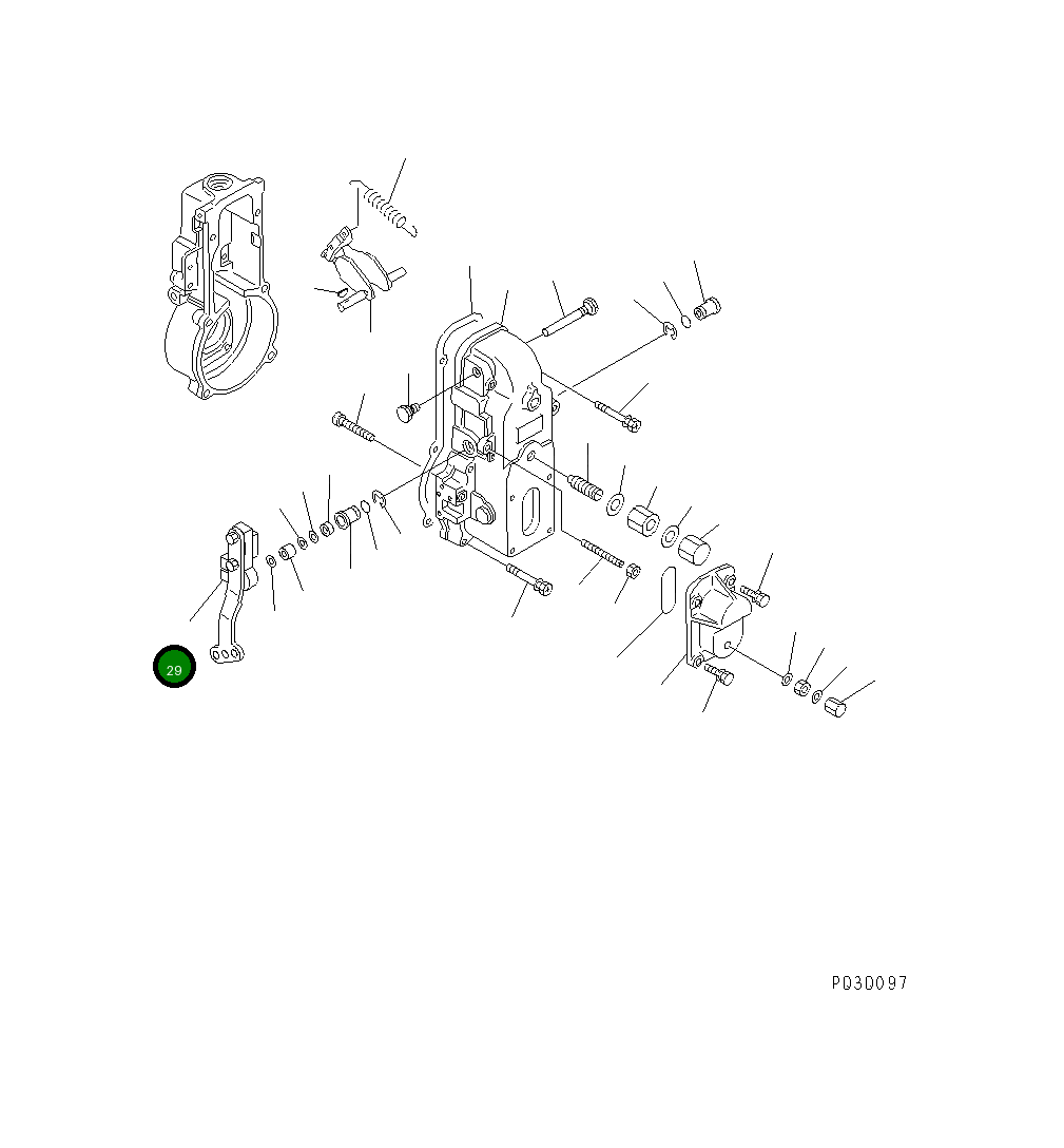 Рычаг DK154395-4920 Komatsu