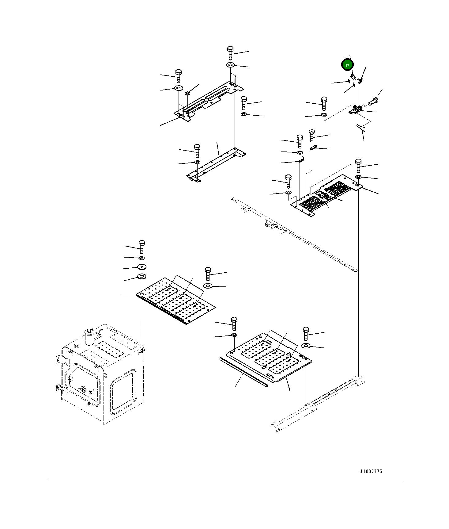 Рычаг 20Y5475920 Komatsu