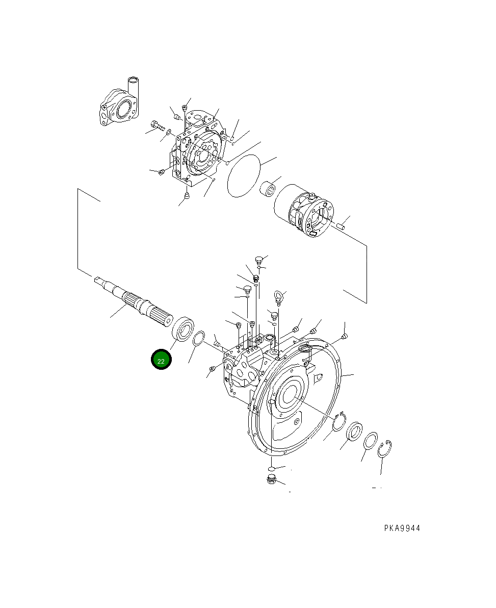 Подшипник 708-2L-22150  Komatsu
