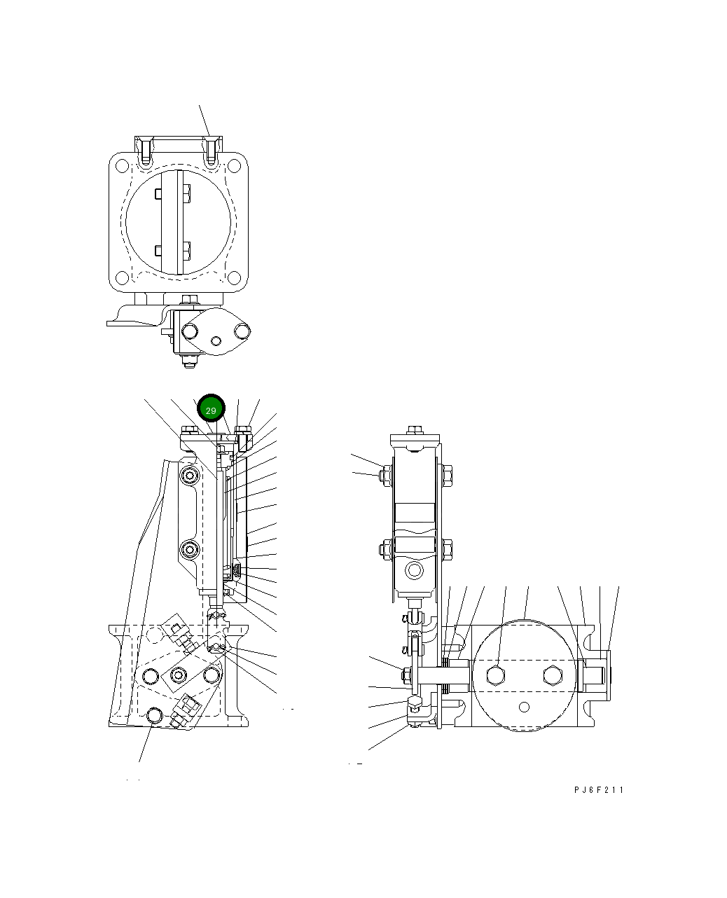 Крышка JK284-20507 Komatsu