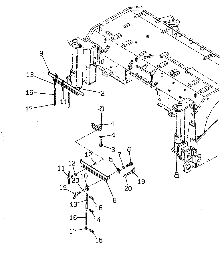 Рычаг 262-70-64220  Komatsu