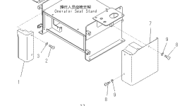 Крышка 22H-54-13410 Komatsu