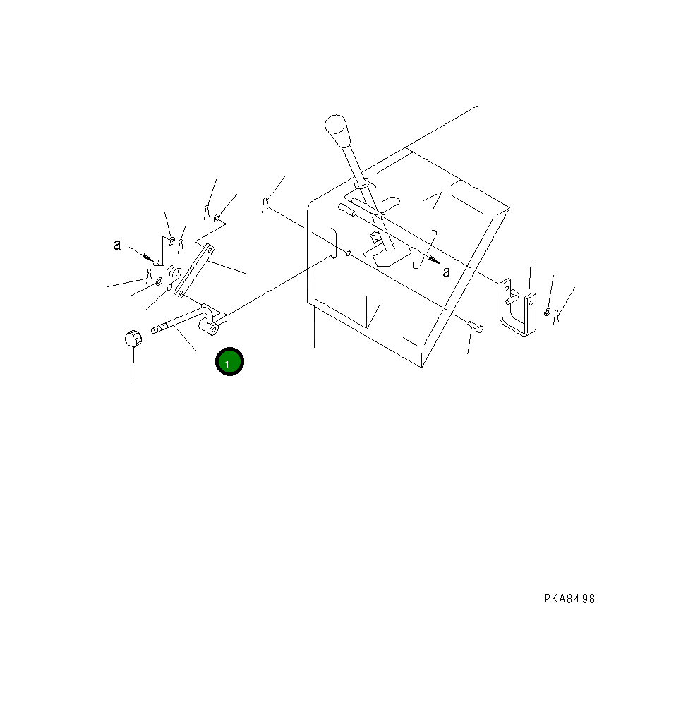 Рычаг 104-43-38910 Komatsu