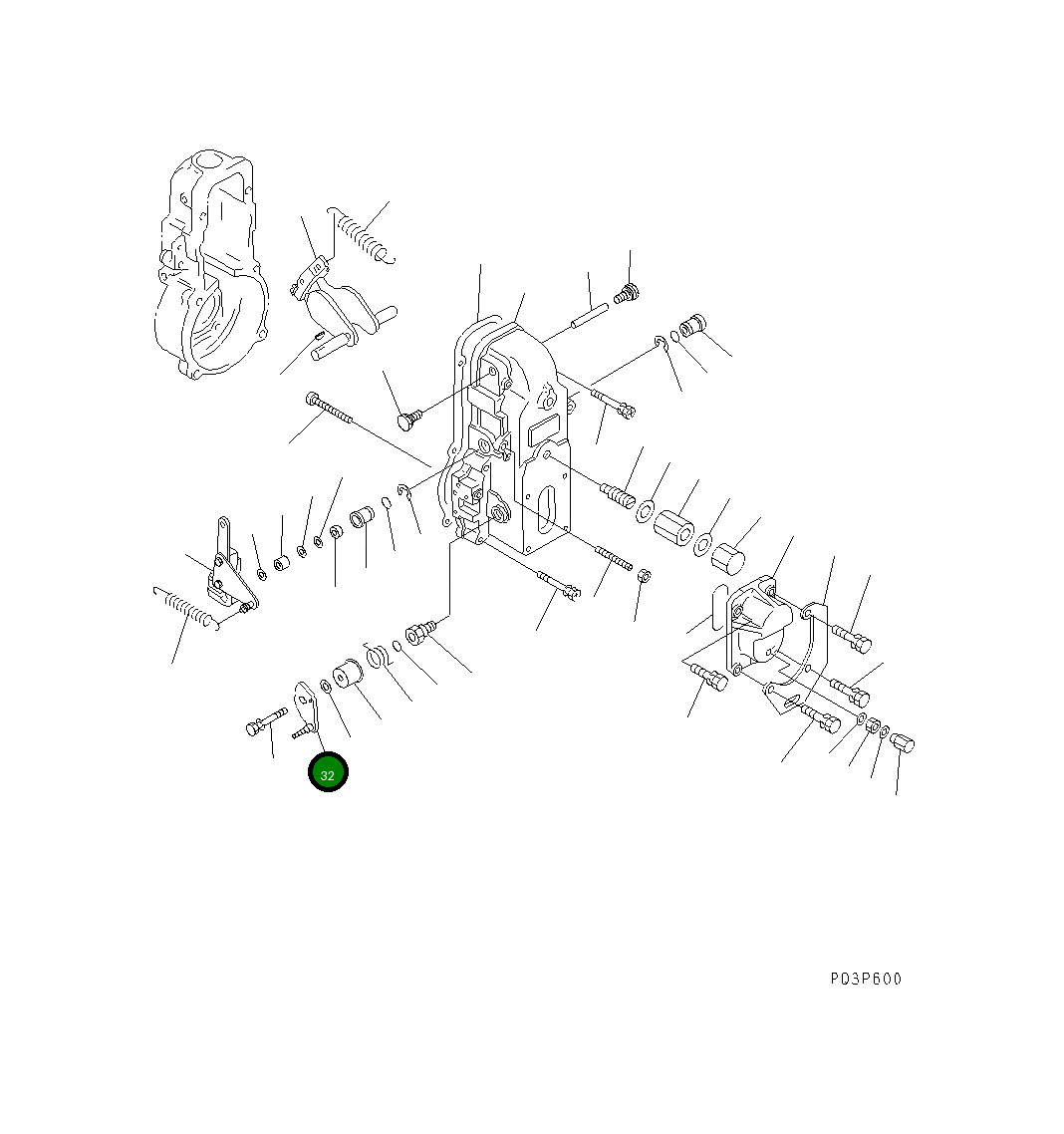 Рычаг DK154366-8120 Komatsu