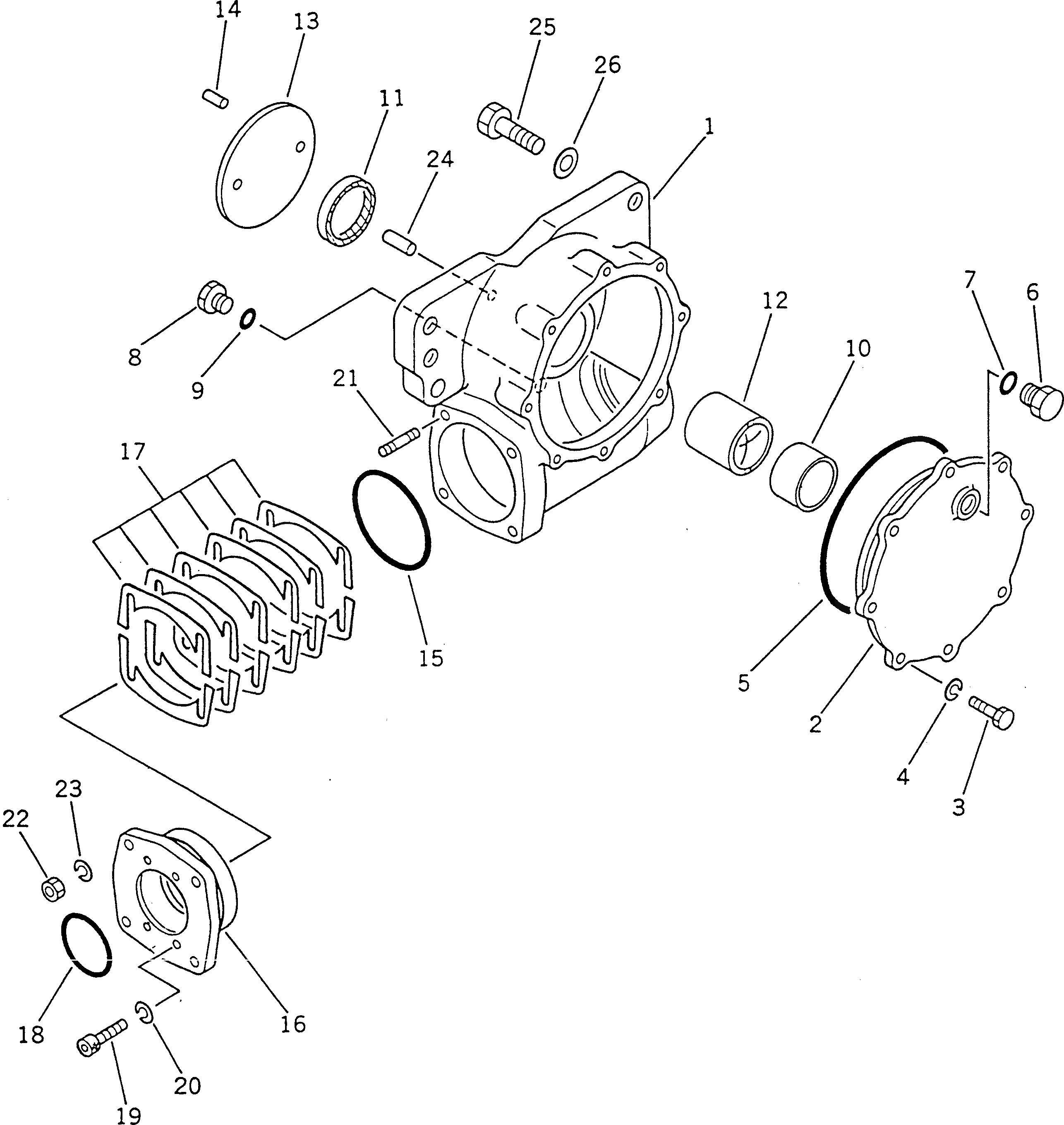 Крышка 23A-70-15120 Komatsu