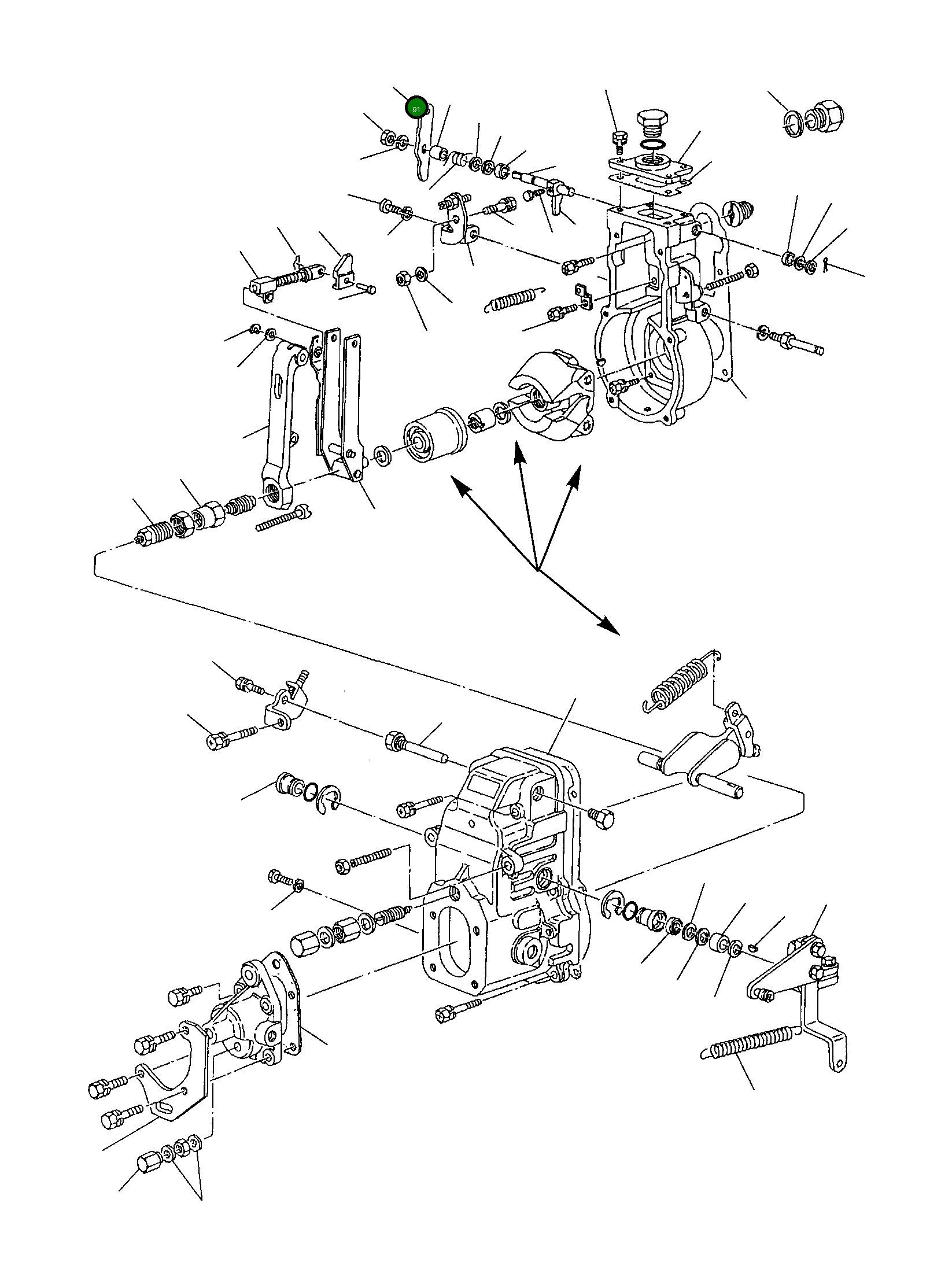 Рычаг YMX1543832420 Komatsu