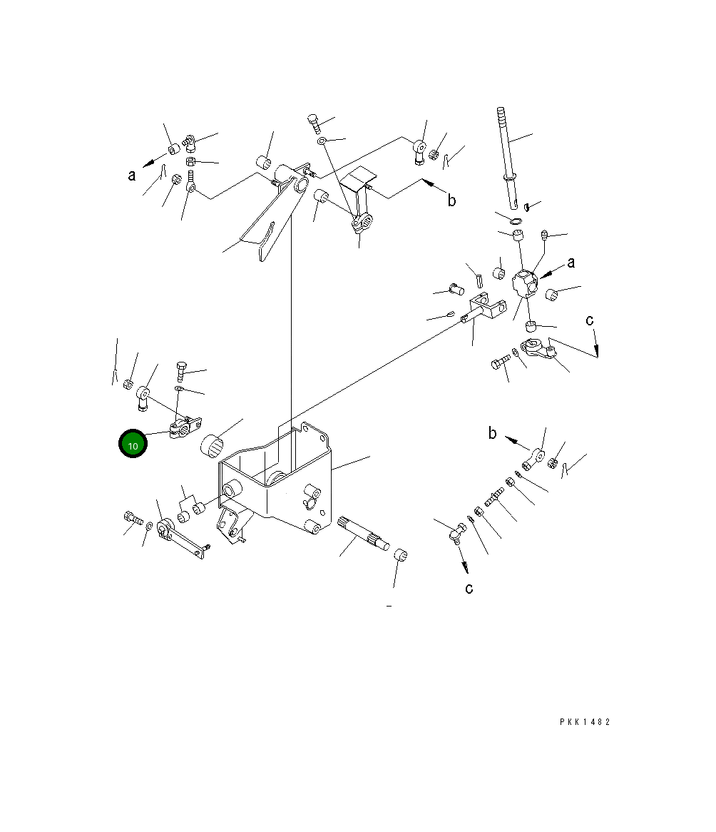 Рычаг 114-43-51340  Komatsu