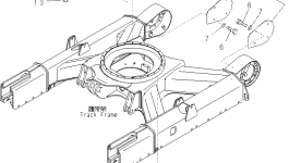 Крышка 22M-30-23321 Komatsu