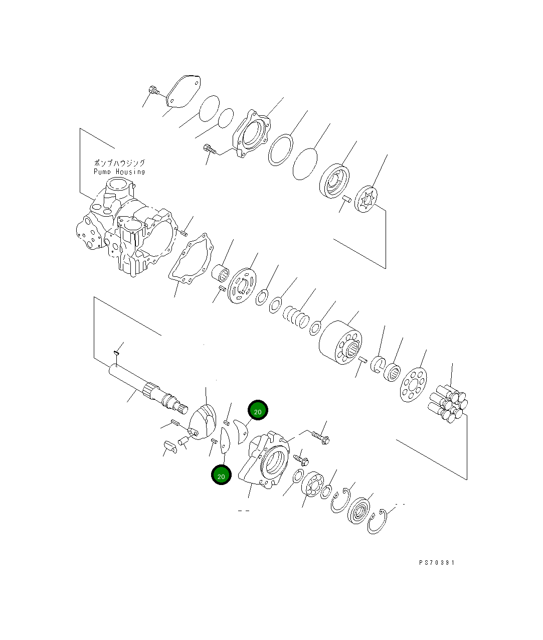 Подшипник 258-81-21920 Komatsu