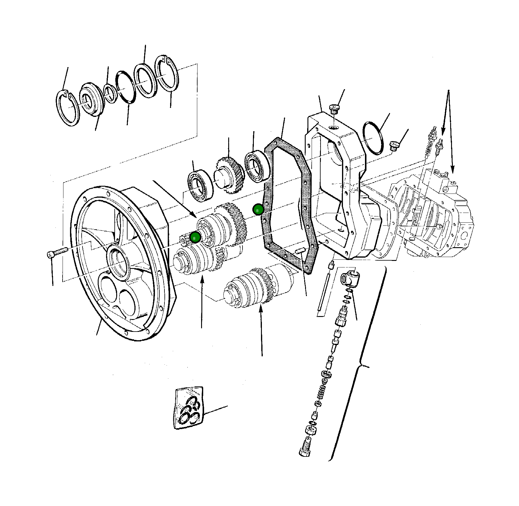 Подшипник 21D-60-12210  Komatsu