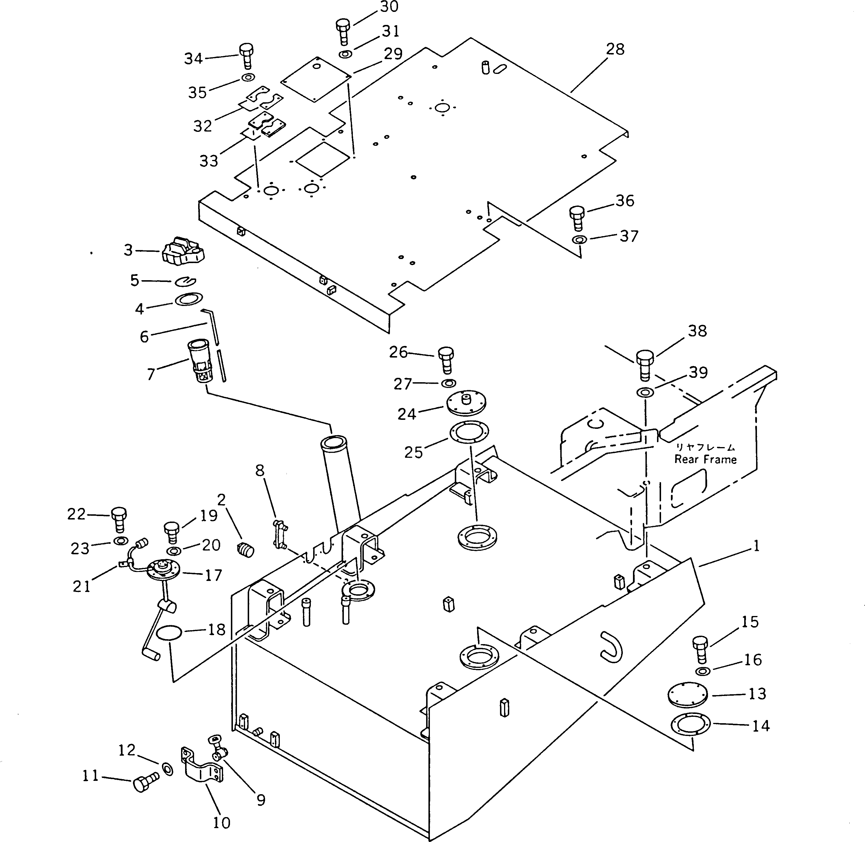 Крышка 41E-04-11230  Komatsu