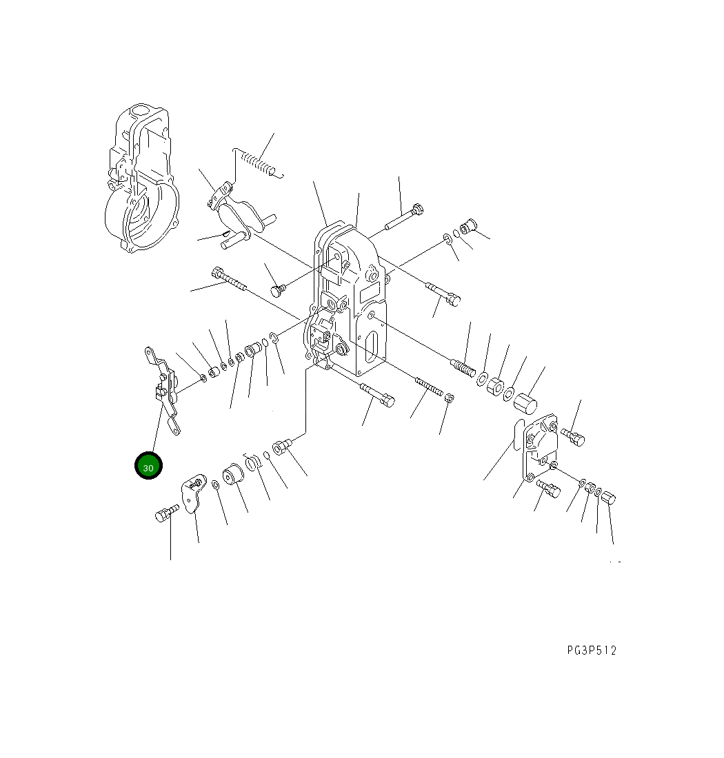Рычаг DK154349-4520 Komatsu