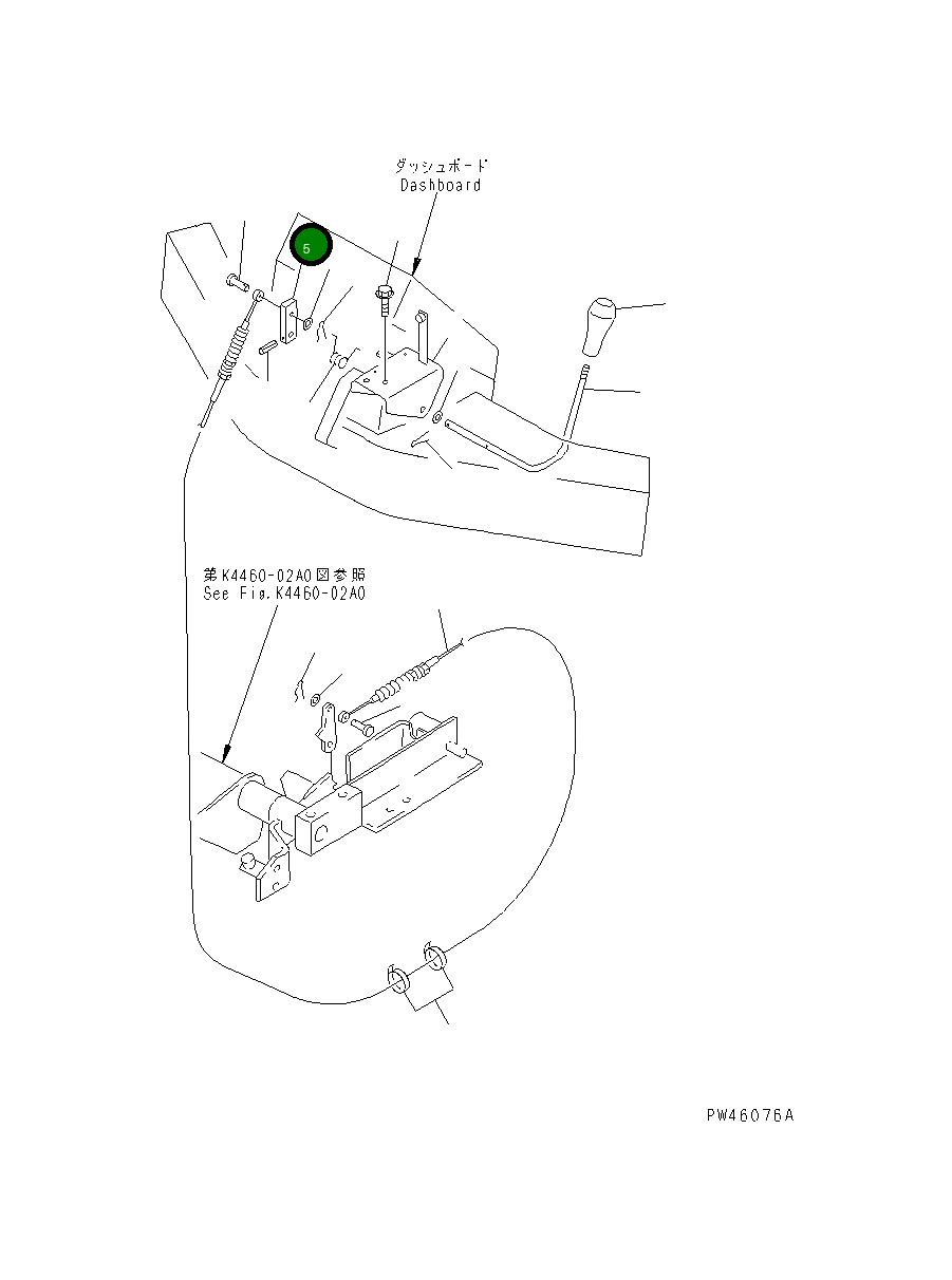 Рычаг 363-43-37340  Komatsu