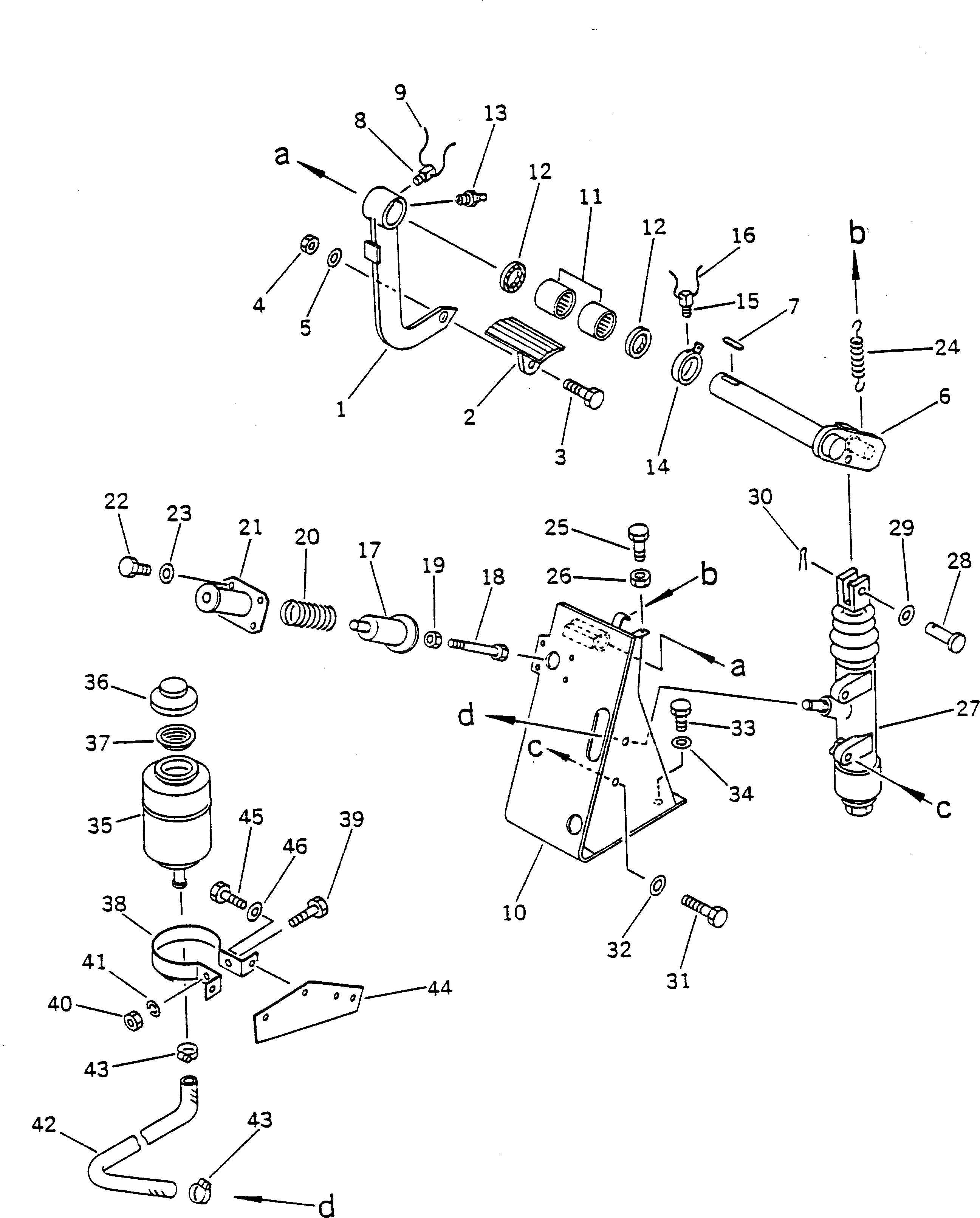 Рычаг 567-43-68410 Komatsu