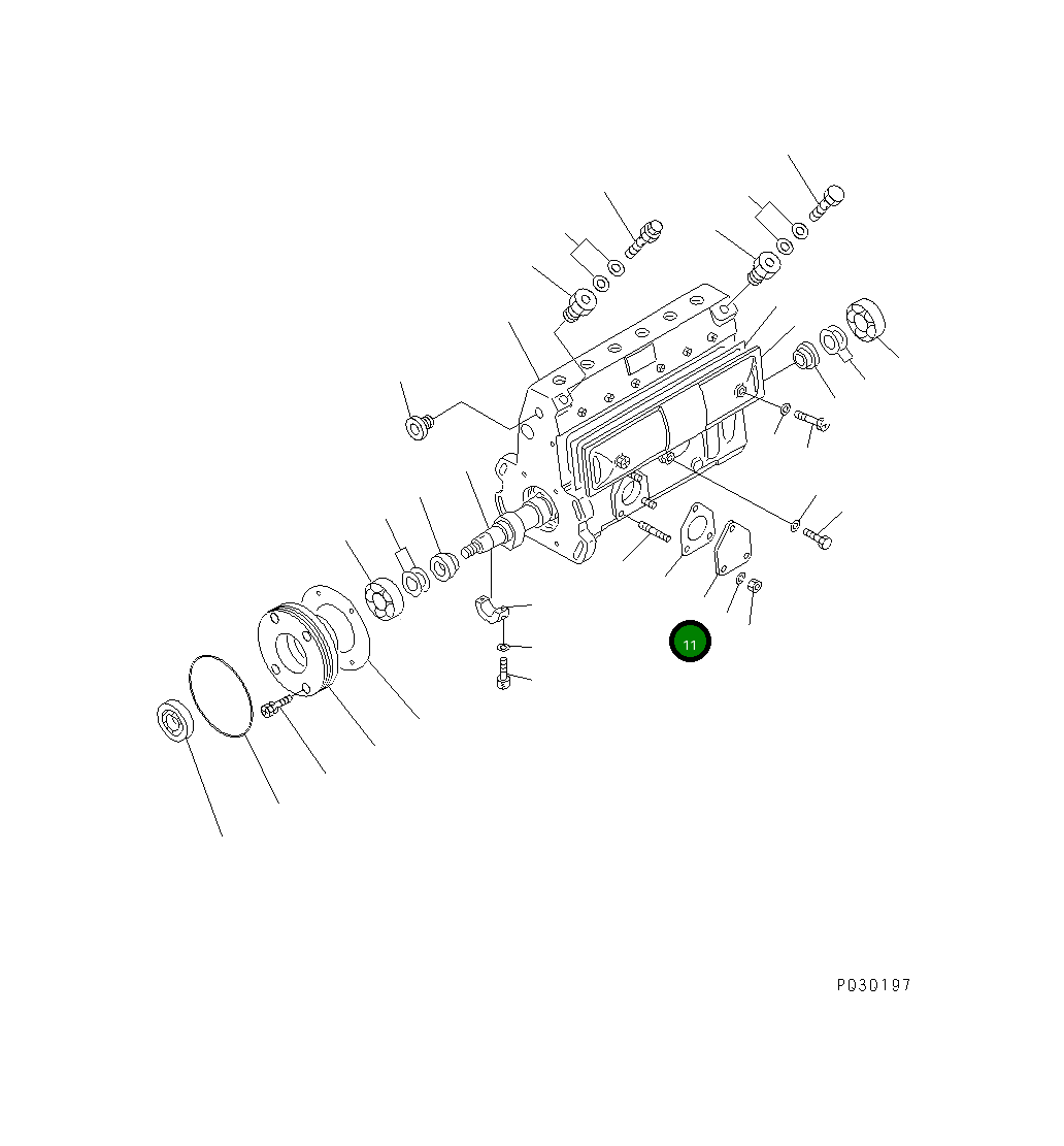 Крышка DK131040-0200 Komatsu