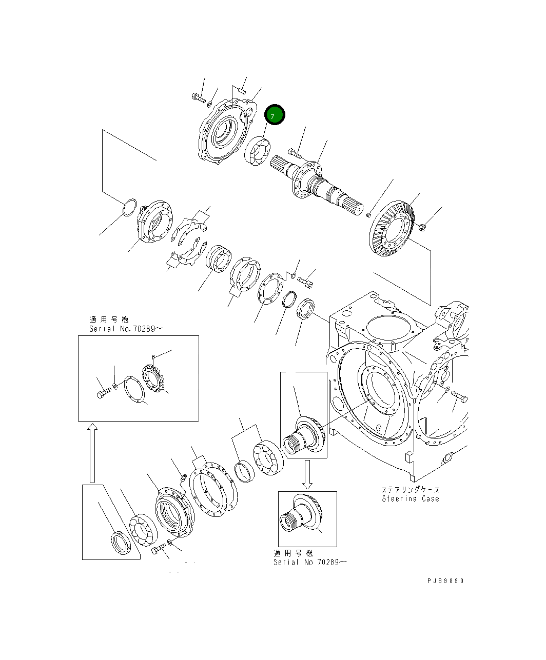 Подшипник 17A-09-11120 Komatsu