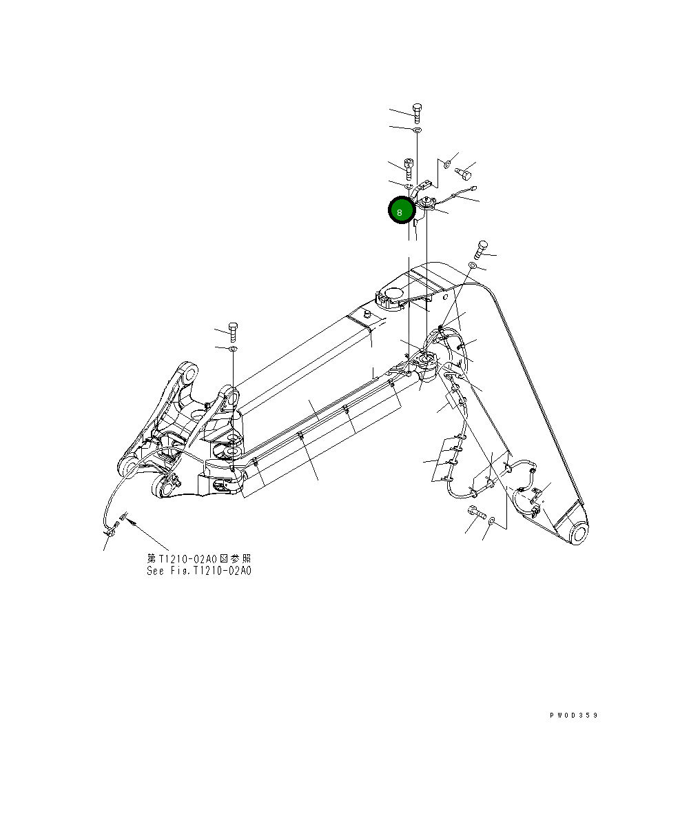 Рычаг 21W-70-41251NK Komatsu