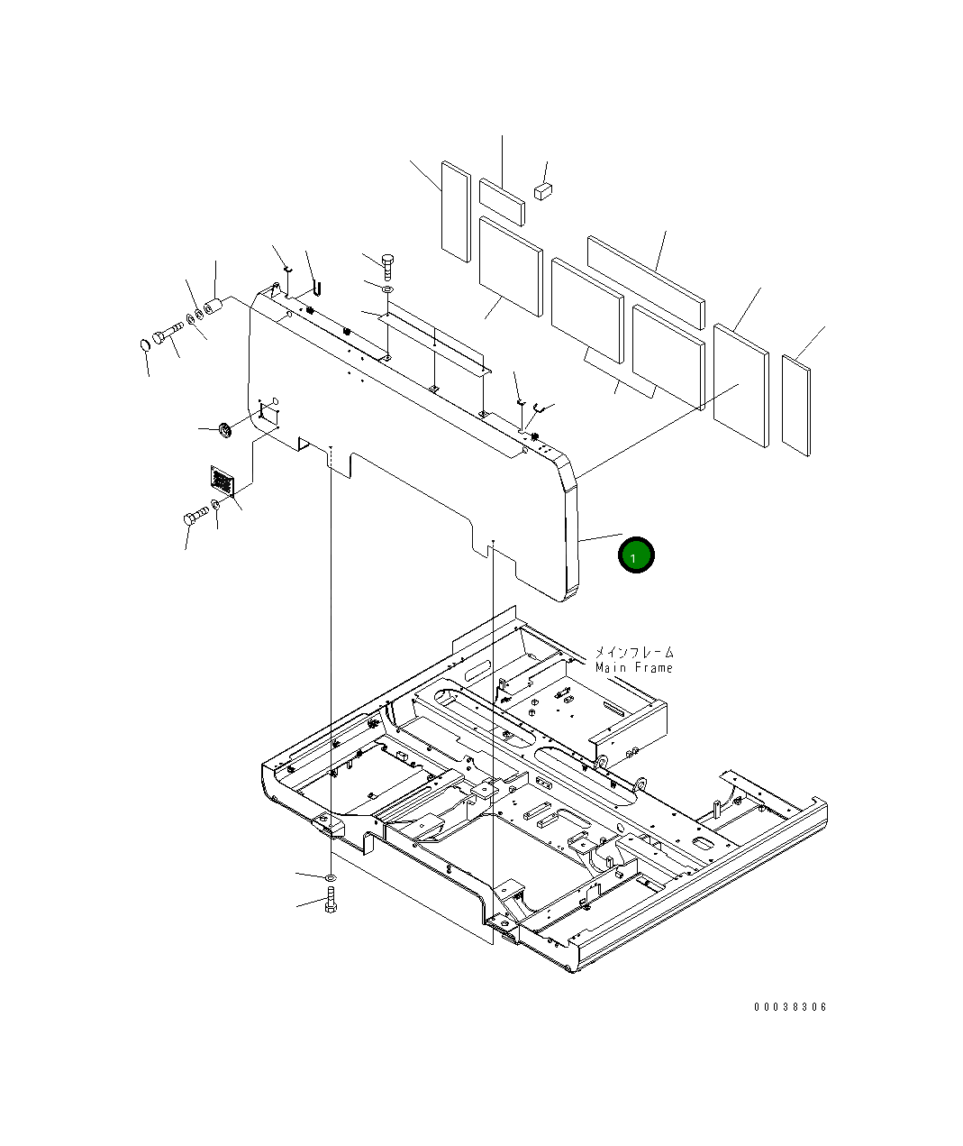 Крышка 8240-54-2122  Komatsu