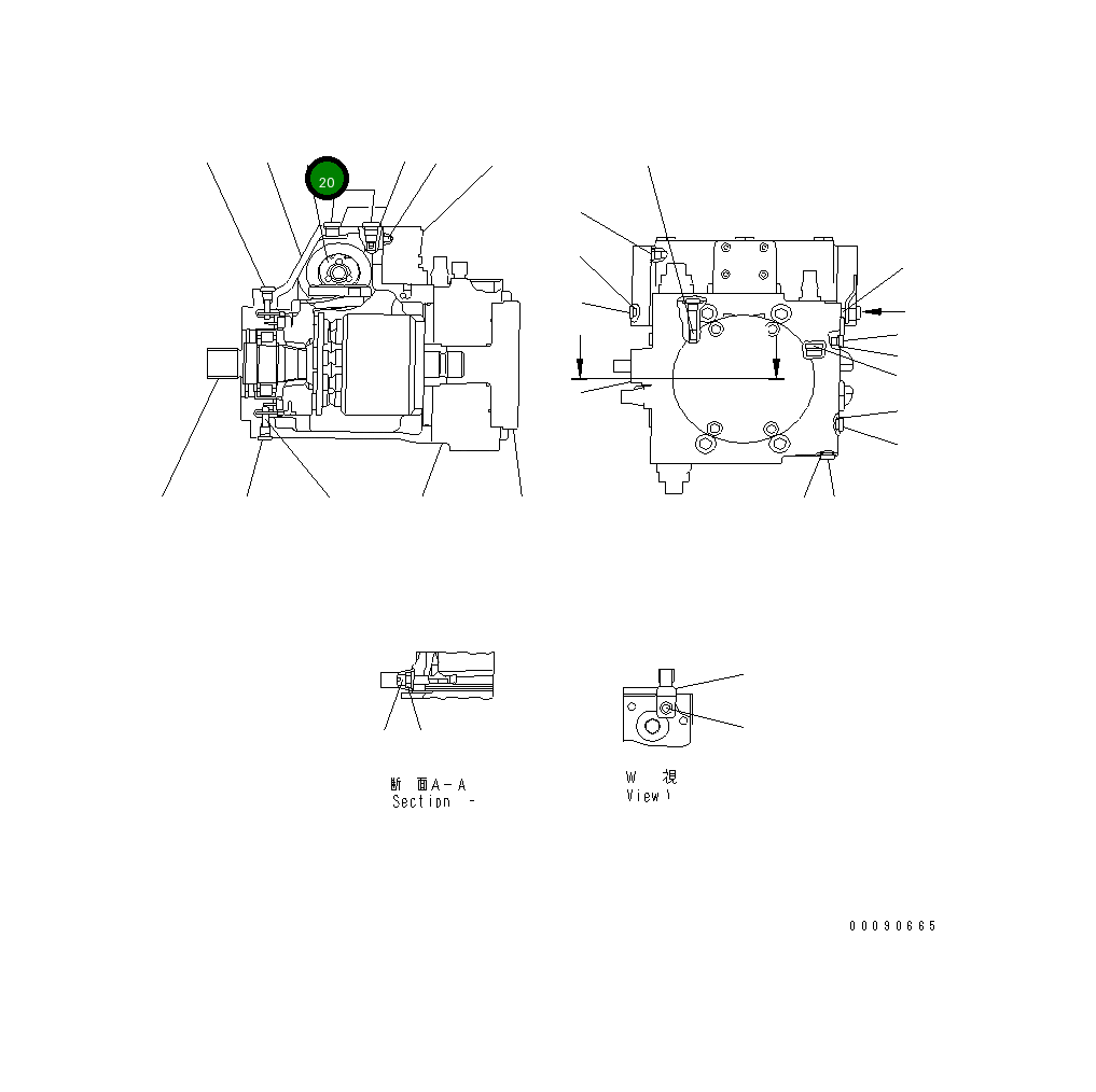 Крышка UC1020107463 Komatsu