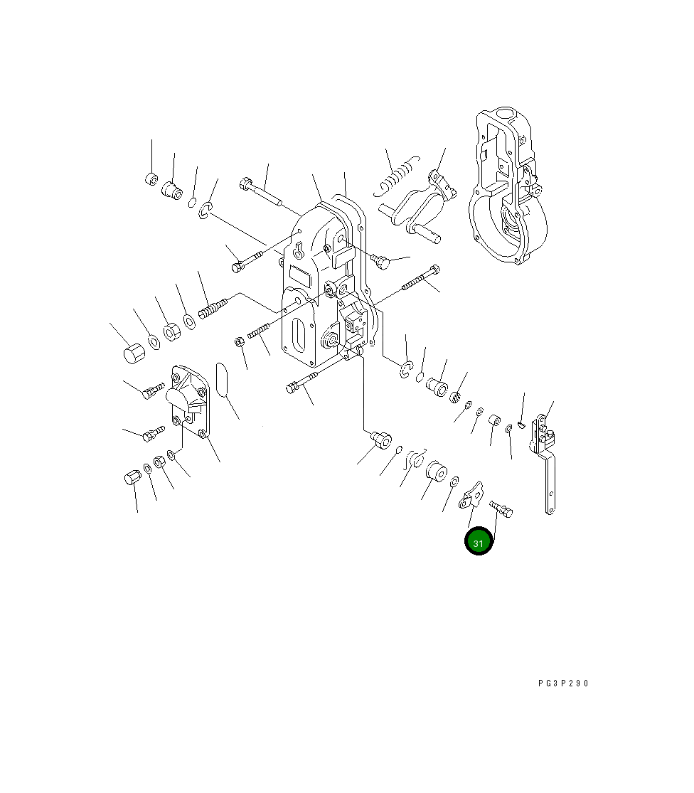 Рычаг DK154365-8500 Komatsu